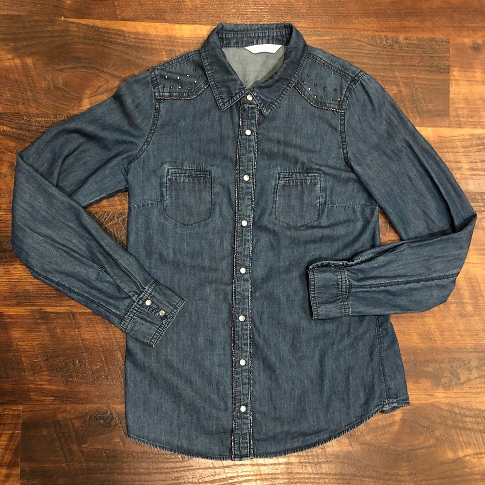 Studded Button Down